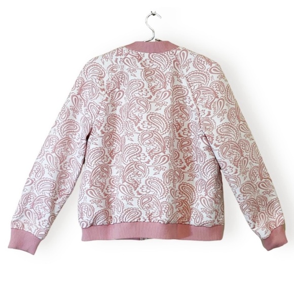 Victoria Beckham X Target Pink Paisley Bomber Jacket - Picture 3 of 7
